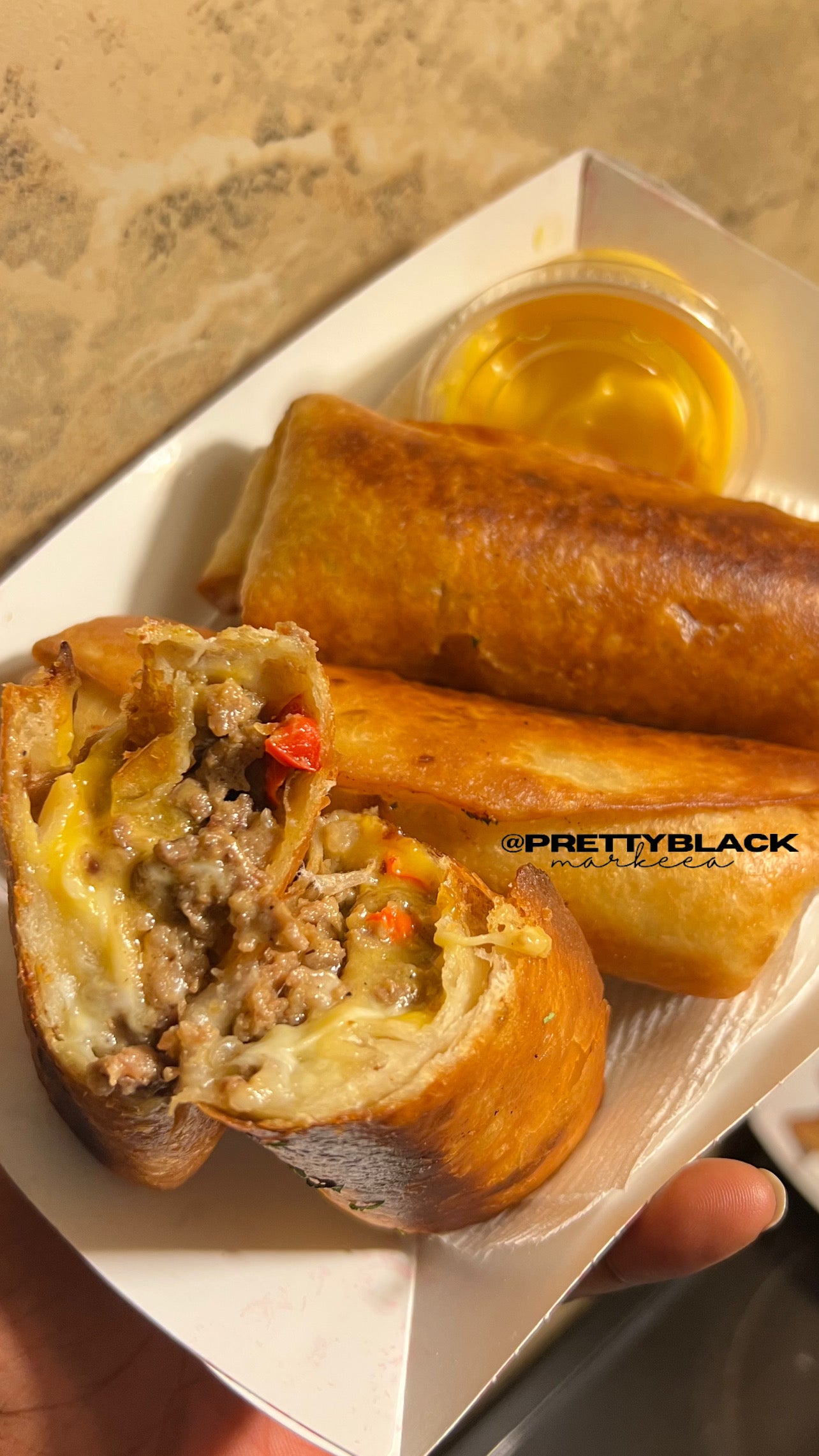 Philly Cheesesteak Eggrolls