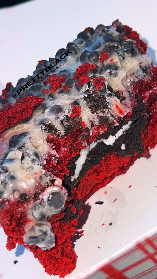 Red Velvet Cookies & Cream Brownies