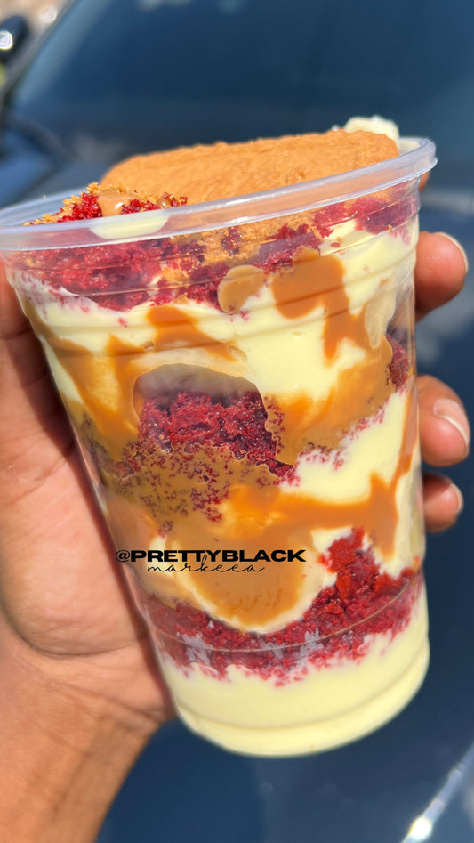 Red Velvet Biscoff Banana Pudding